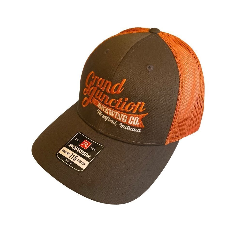 Grand Junction Brewing Co.‎ Brown Hat Cap Mesh Back Adjustable
